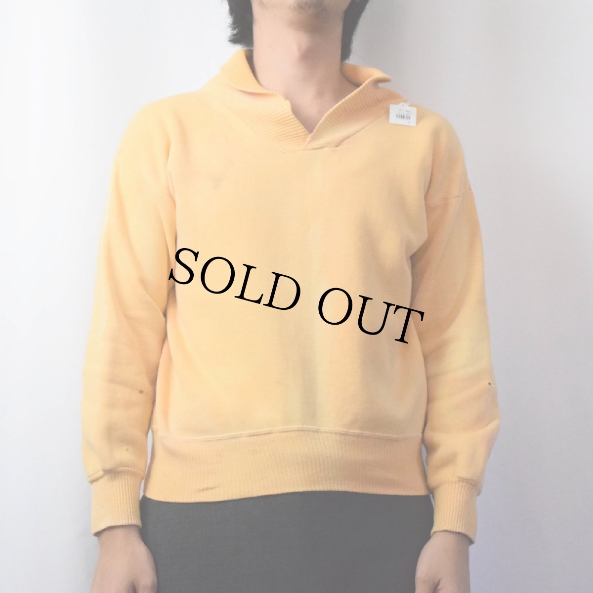 画像2: 60's ショールカラー 無地スウェット (2)