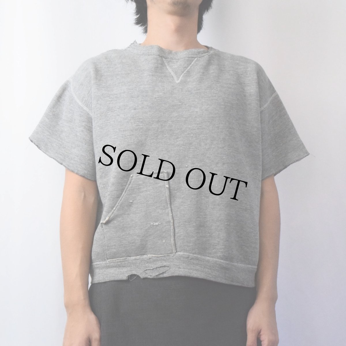 画像5: 50's 前V カットオフ カスタム半袖スウェット (5)