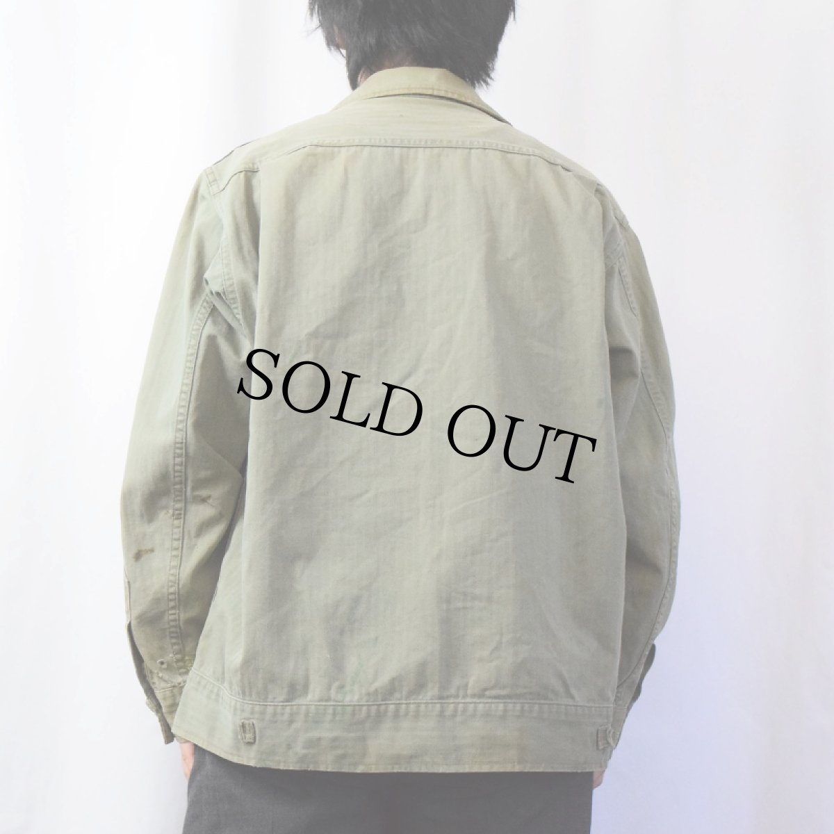 画像3: 40's U.S.ARMY 13スター M-41 HBTジャケット (3)