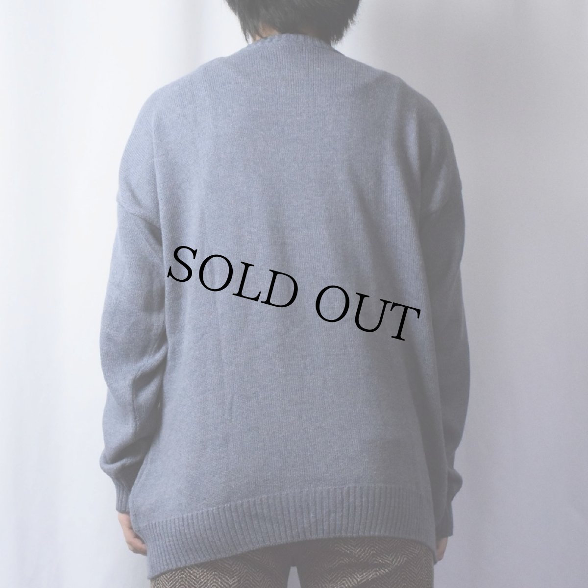 画像3: "4F=B M7" 柄織り スキーニットセーター XL (3)