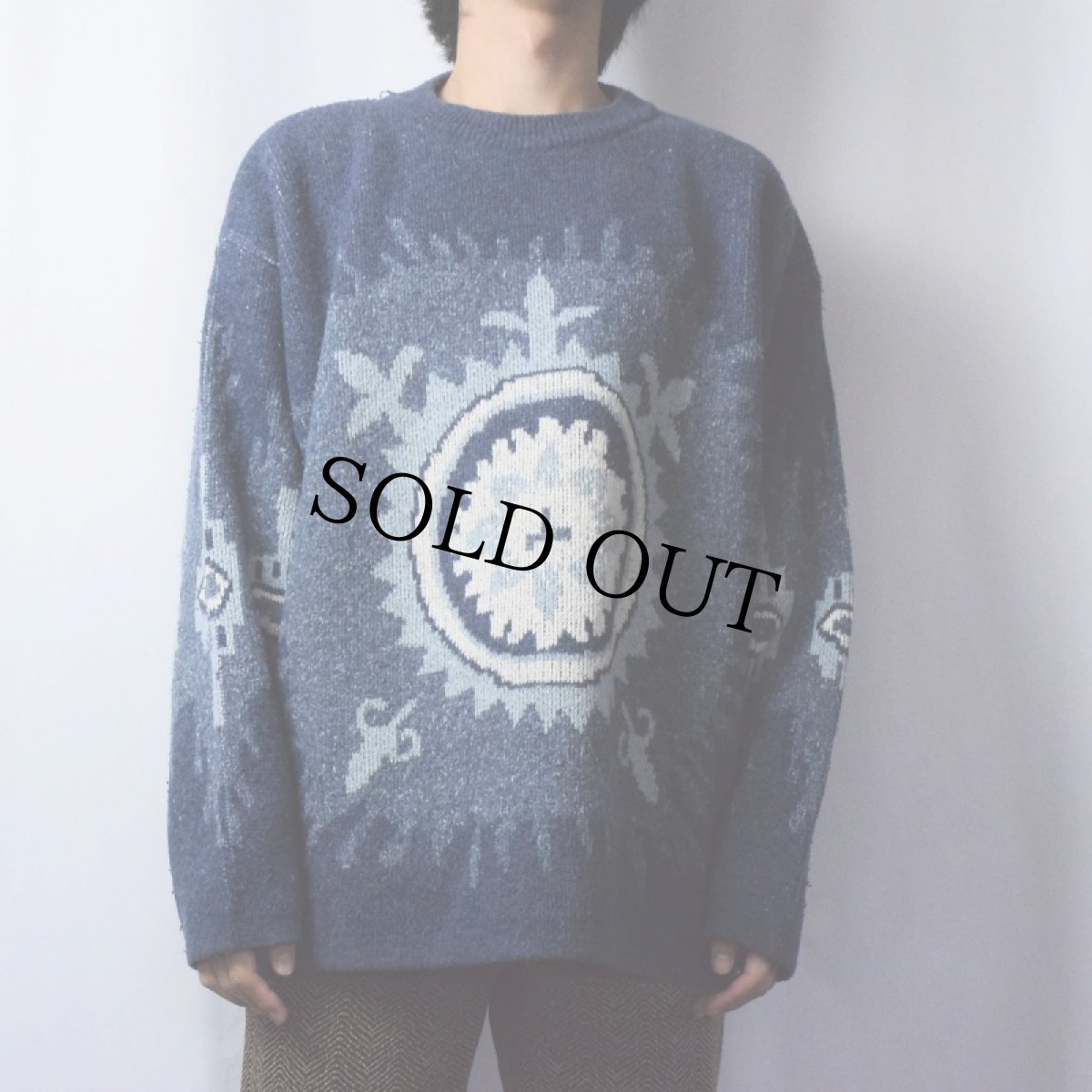 画像2: OUTFITTERS 柄織り ユーロスキーニットセーター (2)