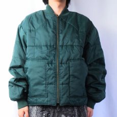 画像2: 90's GAP 中綿入り ナイロンキルティングジャケット L (2)