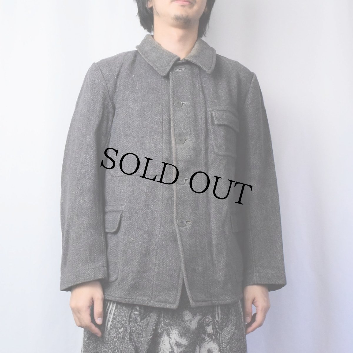 画像2: 50's EURO FRANCE製 ファーマーズジャケット (2)