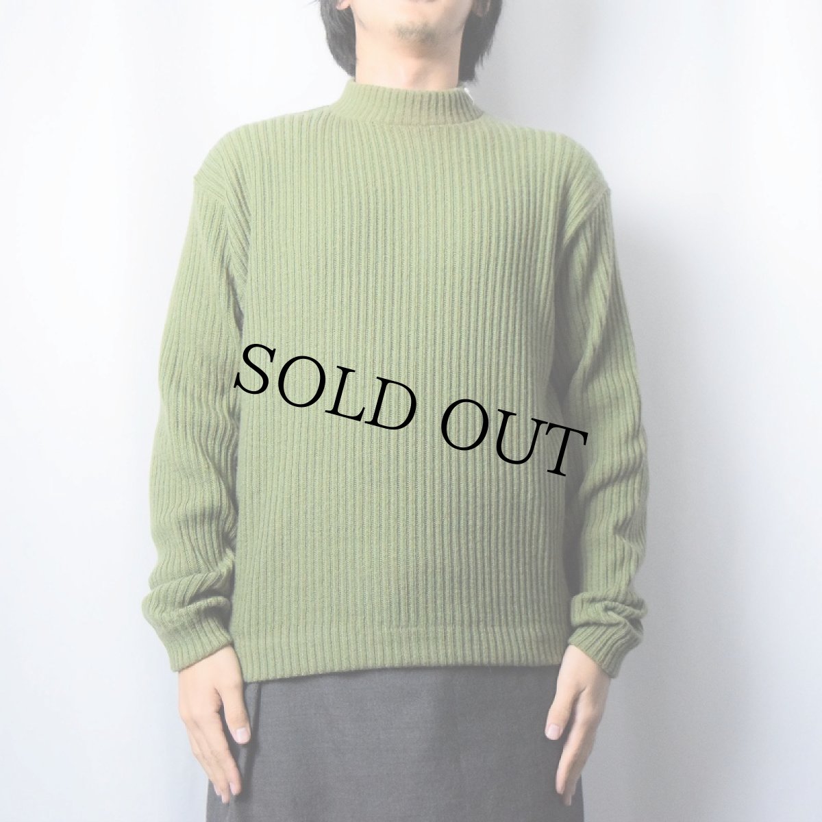 画像2: 60's Sears Sportswear ポリエステル×アクリルリブニットセーター L (2)