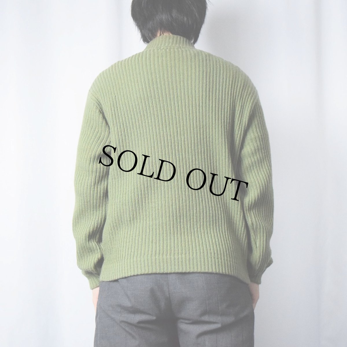 画像3: 60's Sears Sportswear ポリエステル×アクリルリブニットセーター L (3)