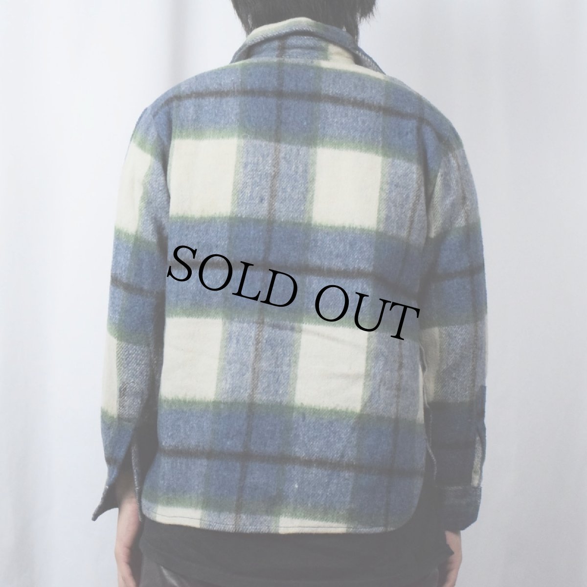 画像3: 70〜80's Royal Choice チェック柄 CPOシャツジャケット SIZE18 (3)