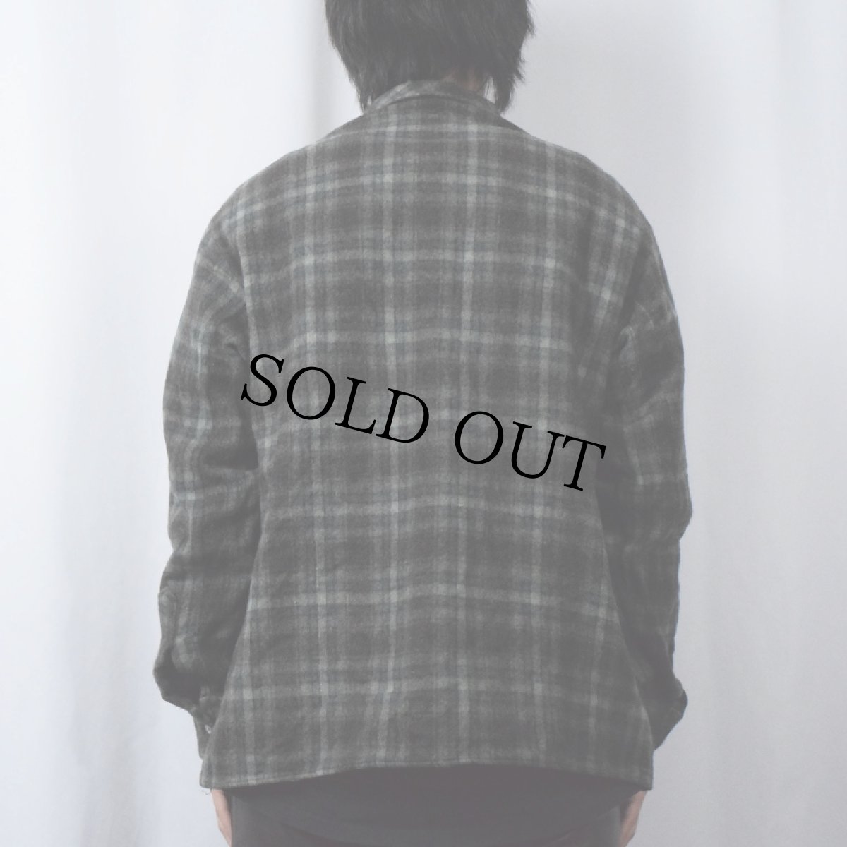 画像3: 〜90's チェック柄 ウールシャツ (3)