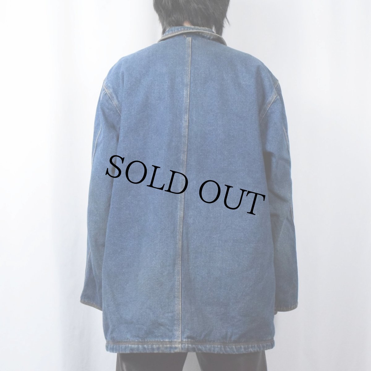 画像3: British Mist デニムファイヤーマンジャケット M (3)