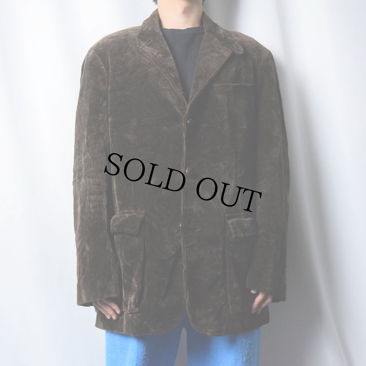 画像2: POLO Ralph Lauren 太畝コーデュロイテーラードジャケット L (2)