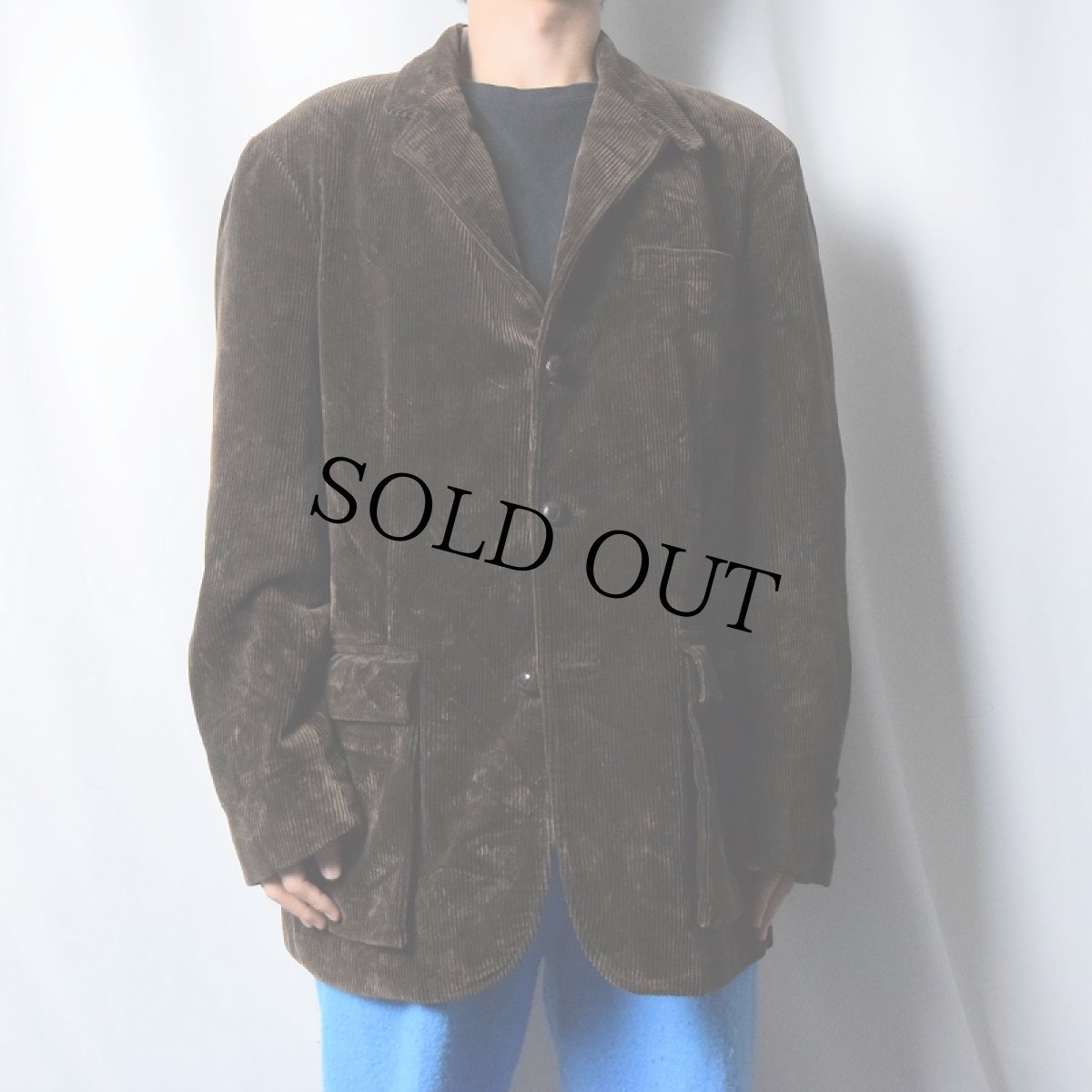 画像2: POLO Ralph Lauren 太畝コーデュロイテーラードジャケット L (2)