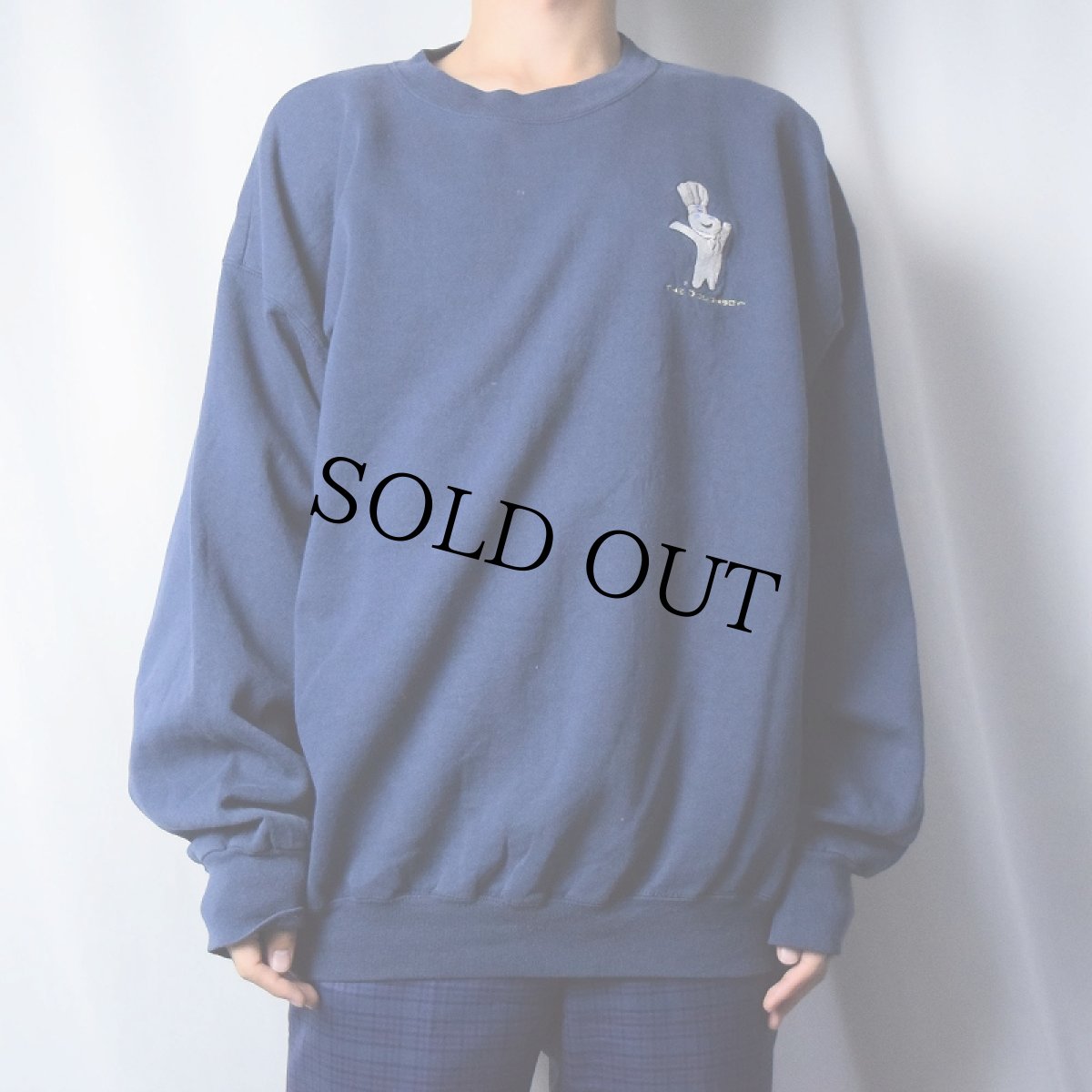 画像2: Pillsbury Doughboy キャラクター刺繍スウェット NAVY (2)