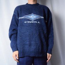 画像2: O'NEILL ウール×アクリル×ナイロン ユーロスキーニットセーター S (2)