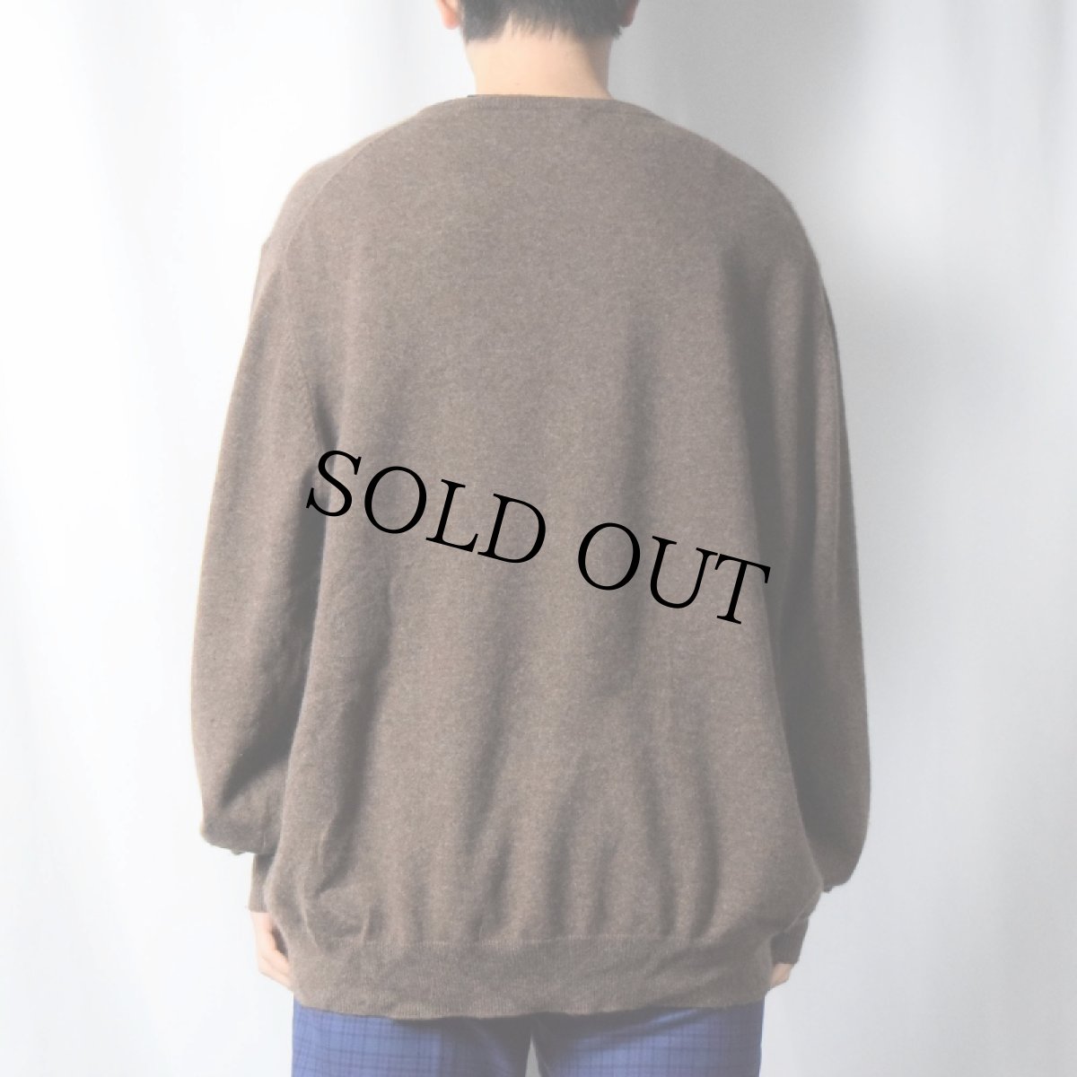 画像3: PURE CASHMERE カシミアニットセーター XXL (3)