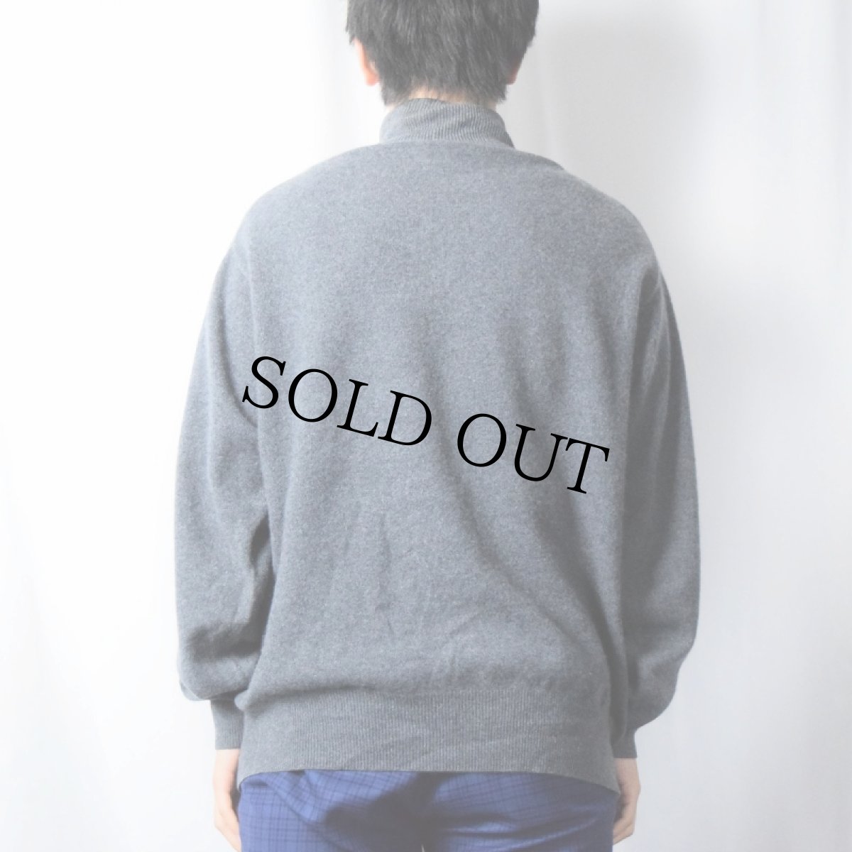 画像3: SERGIO タートルネック カシミアニットセーター L (3)