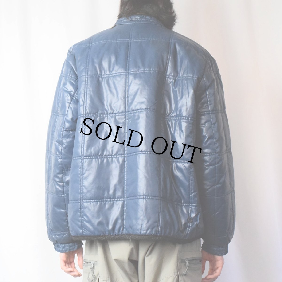 画像3: 60〜70's CAMPUS 裏ボア 中綿入り ナイロンキルティングジャケット SIZE44 (3)