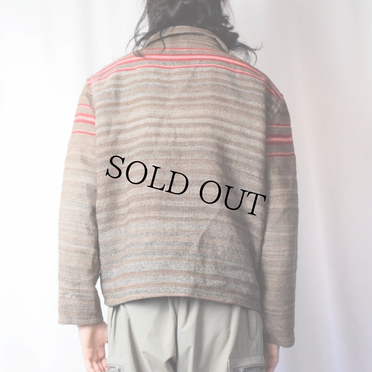 画像3: 柄織り 切り替えデザイン ジャケット (3)