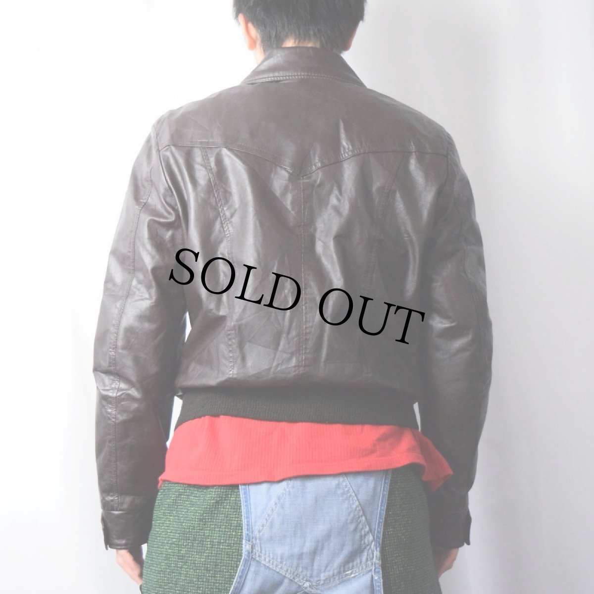 画像3: 70's William Barry USA製 レザージャケット SIZE38 (3)