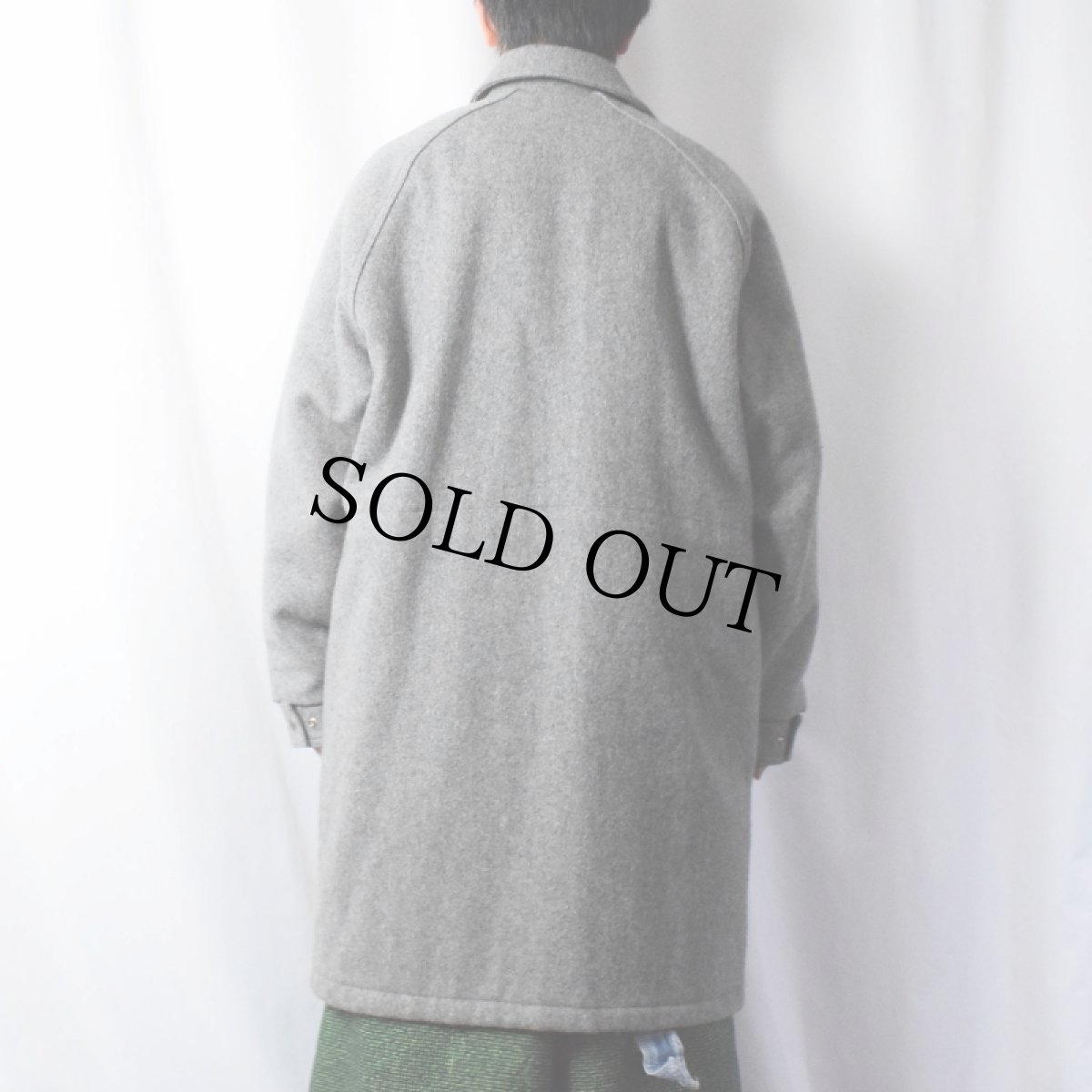 画像3: 80's L.L.Bean USA製 ツイードストームコート L (3)