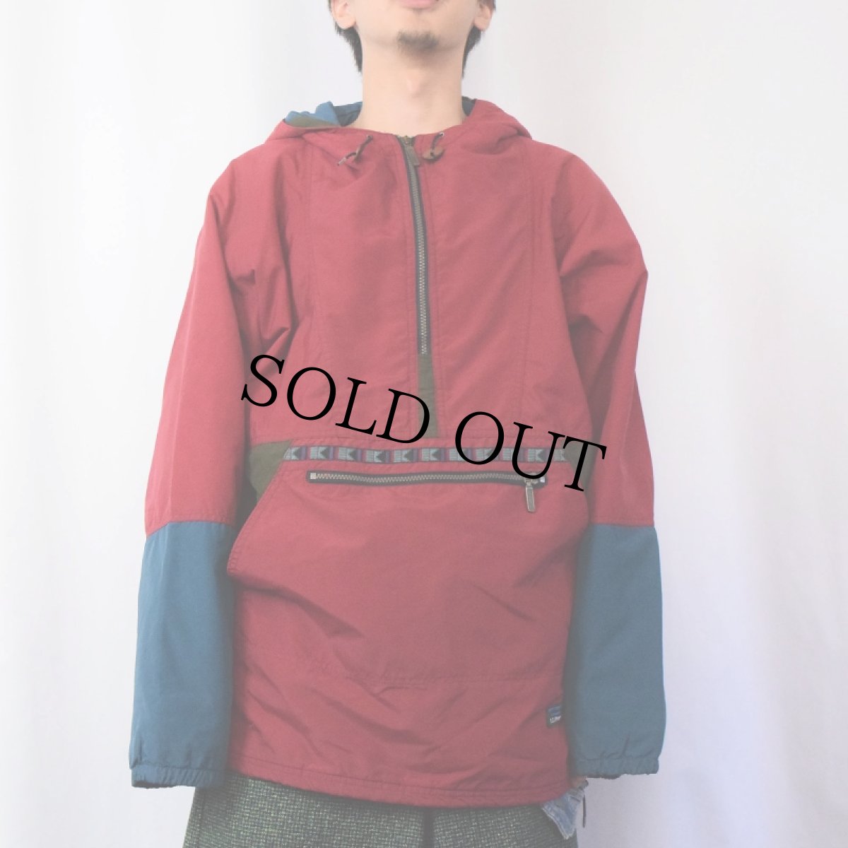画像2: 80〜90's L.L.Bean USA製 中綿入り ナイロンアノラックパーカー M (2)