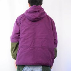 画像3: 80〜90's L.L.Bean USA製 中綿入り ナイロンアノラックパーカー L (3)