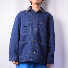 画像2: 70's Wrangler USA製 ブランケットライナー デニムカバーオール SIZE44 (2)