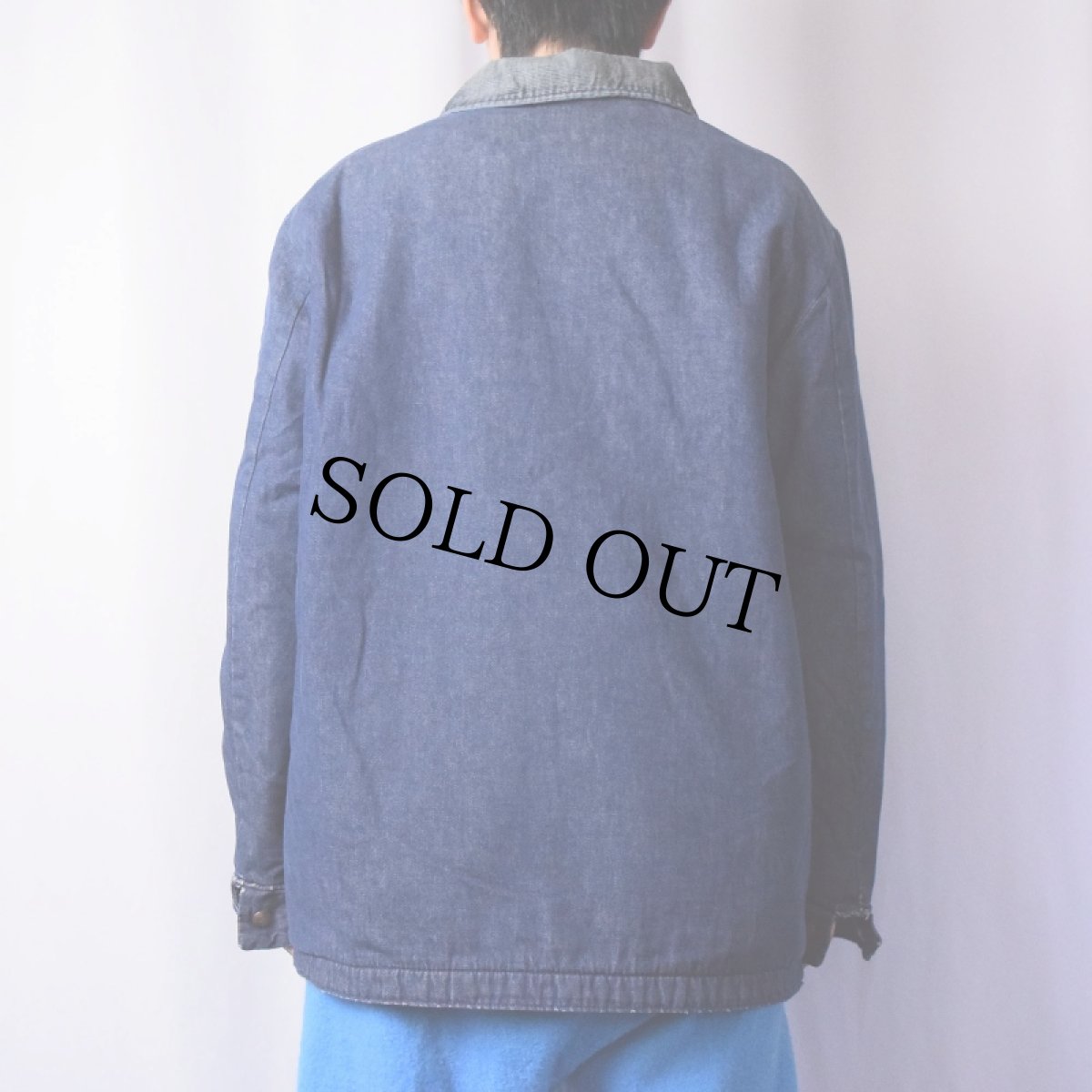 画像3: 70's Wrangler ブランケットライナー デニムカバーオール SIZE42 (3)