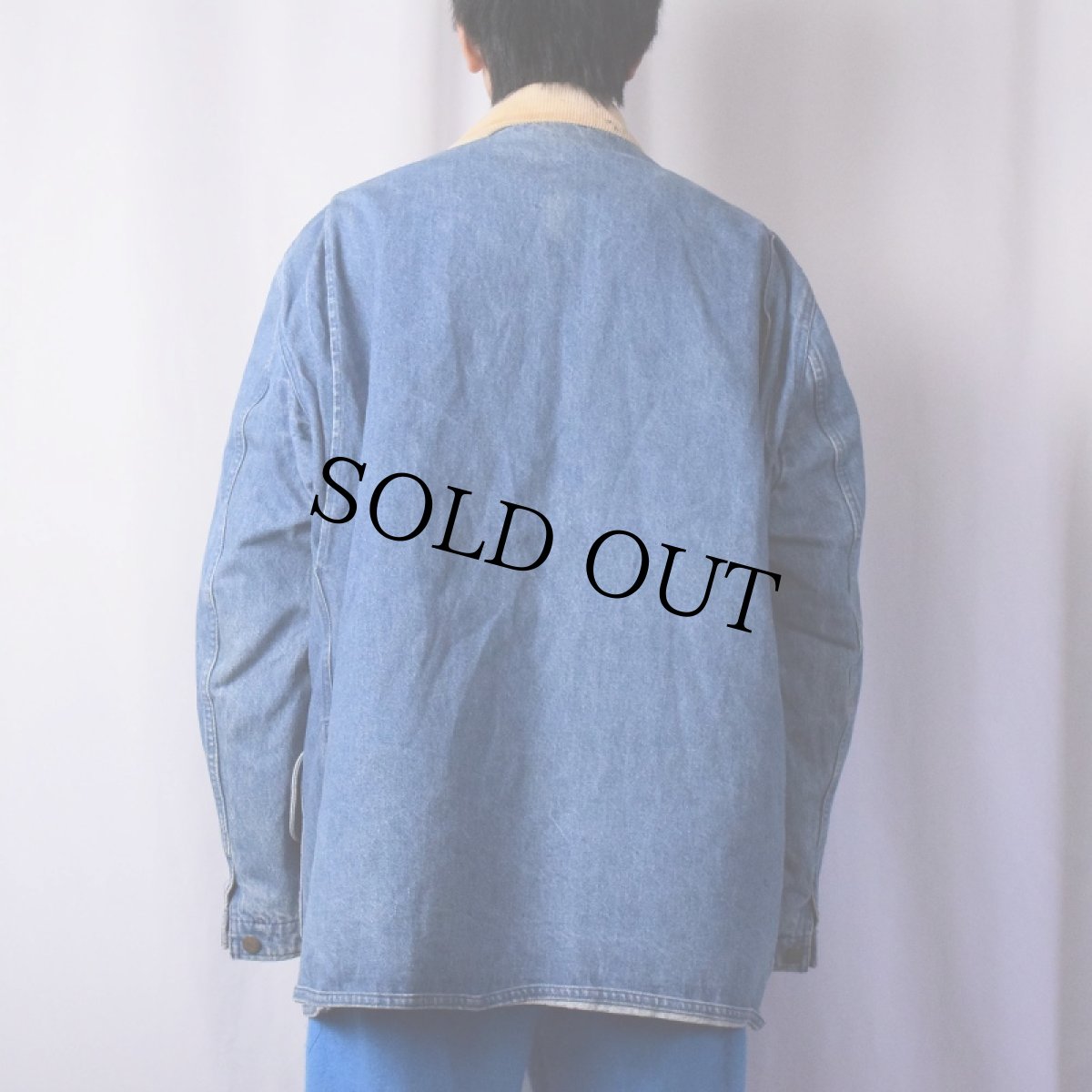 画像3: 80〜90's L.L.Bean ライナー付き デニムハンティングジャケット (3)