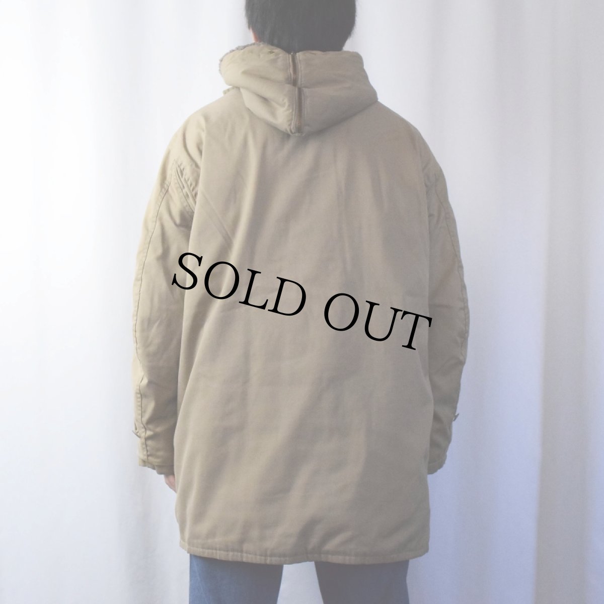 画像3: 70's L.L.Bean 筆記体タグ "B-9 TYPE" ラビットフードコート SIZE42 (3)