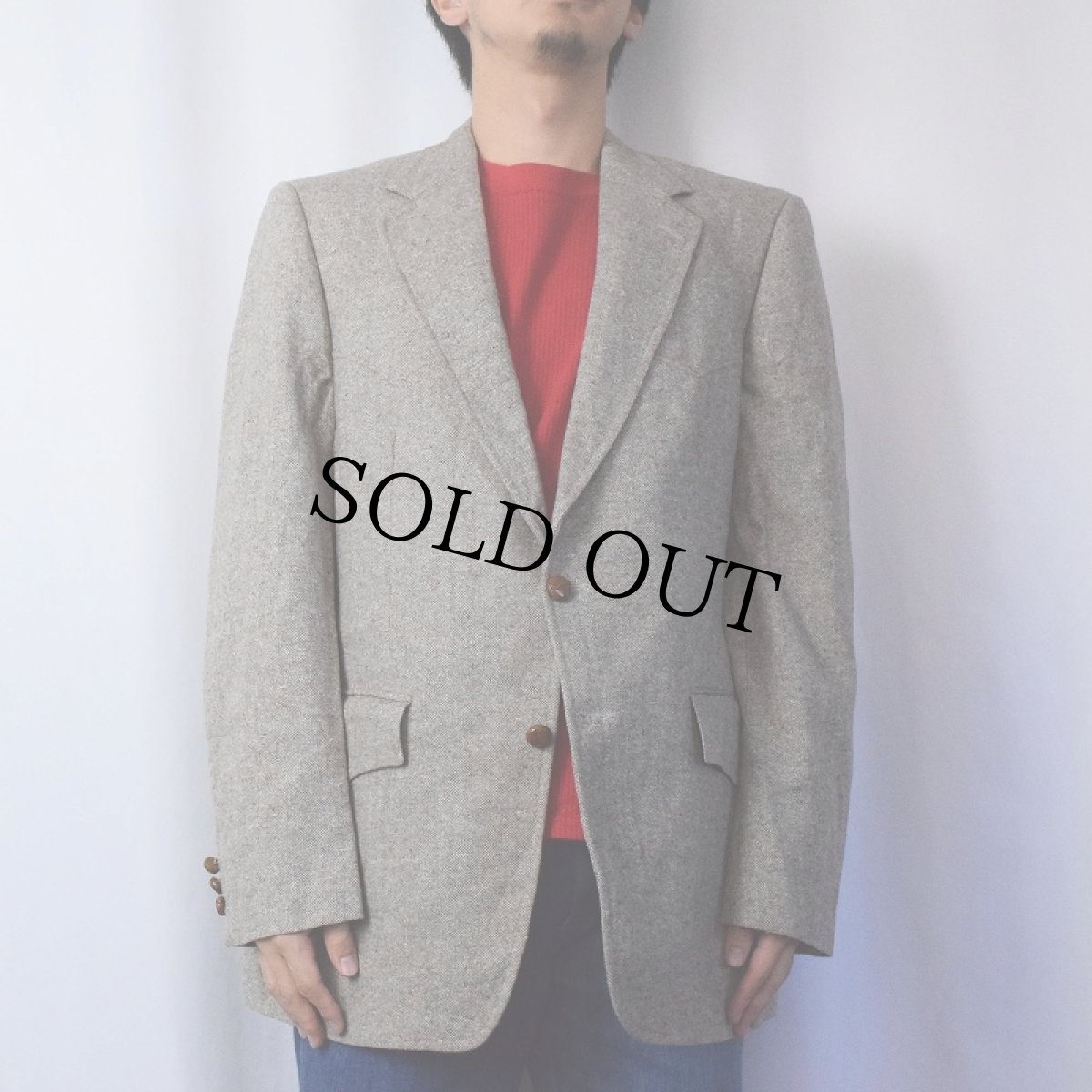 画像2: 〜90's Botany' 500 ネップ混 ウエスタンテーラードジャケット (2)