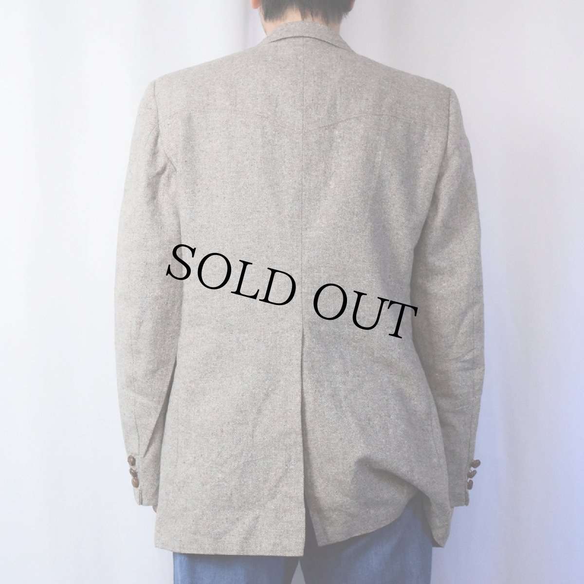 画像3: 〜90's Botany' 500 ネップ混 ウエスタンテーラードジャケット (3)