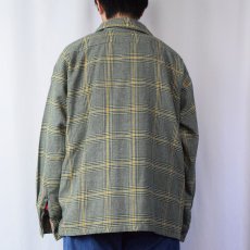 画像3: 70's Sears The Men's Store "PERMA PREST" チェック柄 レイヤードデザイン スキッパーシャツ XL (3)