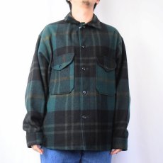 画像2: 60's PENDLETON チェック柄 ウールシャツジャケット XL (2)