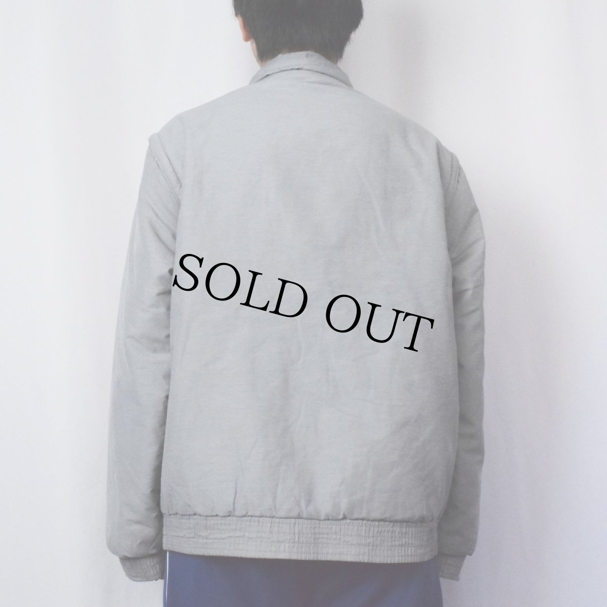 画像3: 切り替えデザイン 中綿入り ドッキングジャケット M (3)