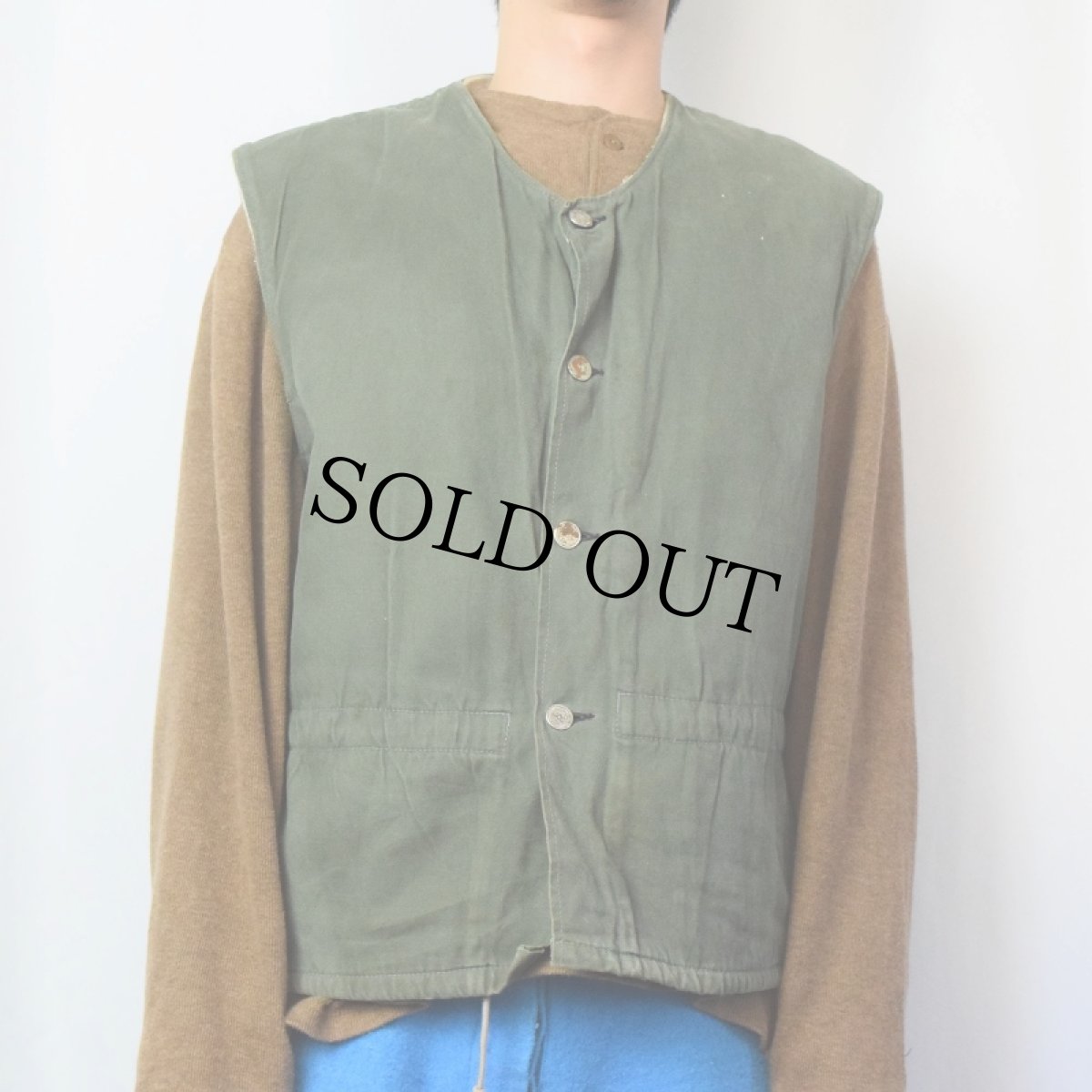 画像2: 70〜80's EURO VTN INDUSTRIES ボアライナー ワークベスト SIZE2 (2)