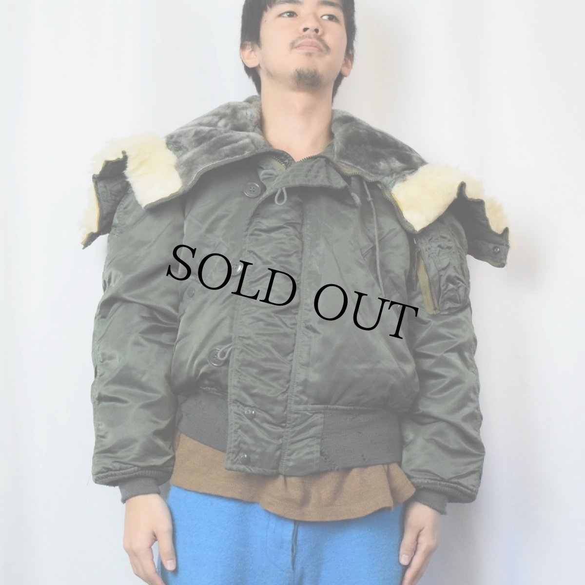 画像2: 70's U.S.AF N-2B フライトジャケット MEDIUM (2)