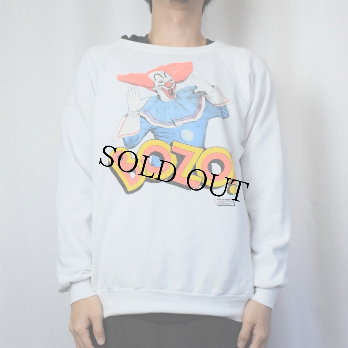 画像2: 90's Bozo The Clown USA製 キャラクタープリントスウェット XL (2)