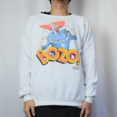 画像2: 90's Bozo The Clown USA製 キャラクタープリントスウェット XL (2)