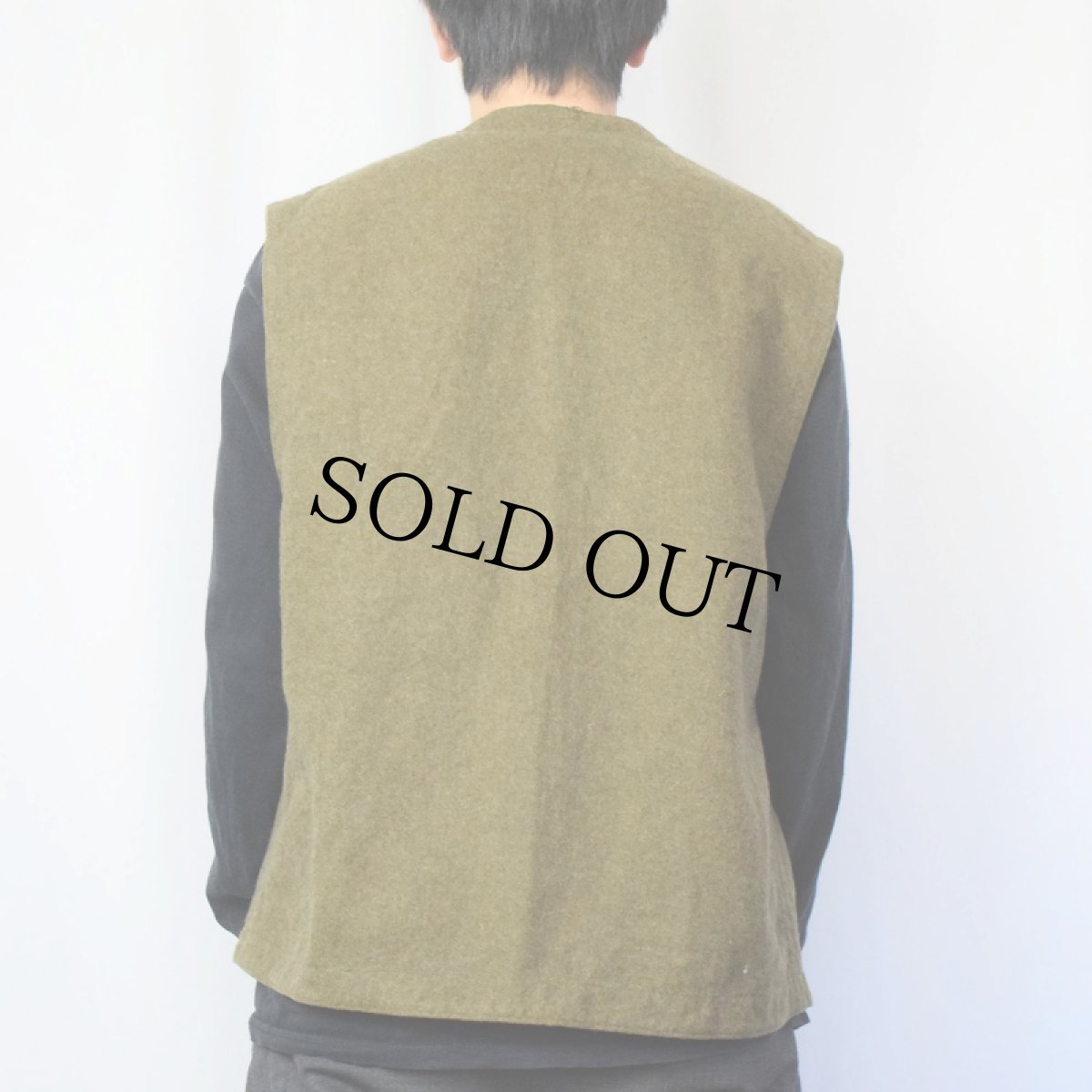 画像3: 60's オランダ軍 ウールライナーベスト 88/92 (3)