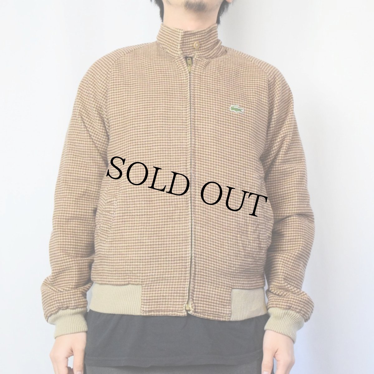 画像5: 70〜80's LACOSTE 千鳥格子柄 リバーシブルスイングトップ S (5)