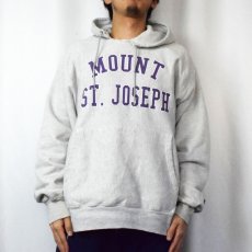 画像2: 2000's Champion REVERSE WEAVE "MOUNT ST. JOSEPH" プリントスウェットフーディー L (2)