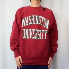 画像2: 90's Champion REVERSE WEAVE USA製 "WASHINGTON UNIVERSITY" プリントスウェット XL (2)