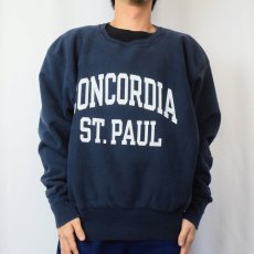 画像2: 2000's Champion REVERSE WEAVE "CONCORDIA ST. PAUL" プリントスウェット NAVY XL (2)