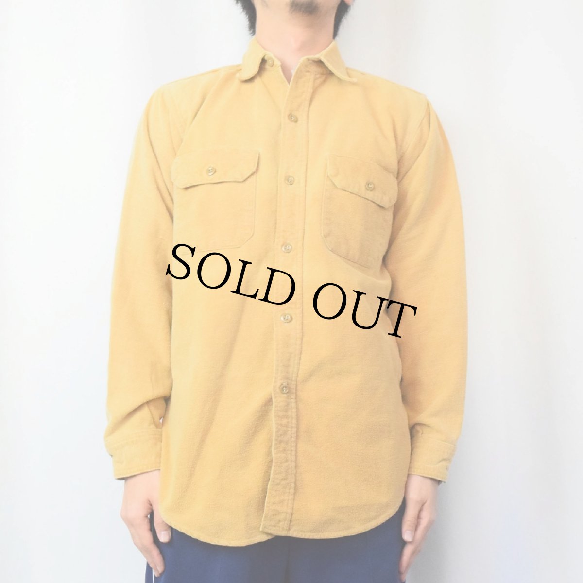 画像2: 40〜50's Duxbak シャモアクロスシャツ (2)