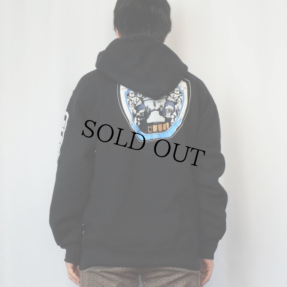 画像4: 2000's STAR WARS "CELEBRATIONII" 映画プリントスウェットフーディー BLACK L (4)