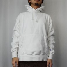 画像2: Champion REVERSE WEAVE 無地スウェットフーディー 目無し L (2)