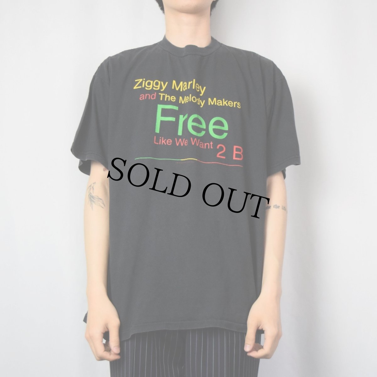 画像3: Ziggy Marley and the Melody Makers レゲエミュージシャンTシャツ XL (3)