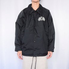 画像3: 【SALE】 GO NORTH "SOUTHAM 67 RACING" ナイロンコーチジャケット BLACK L (3)
