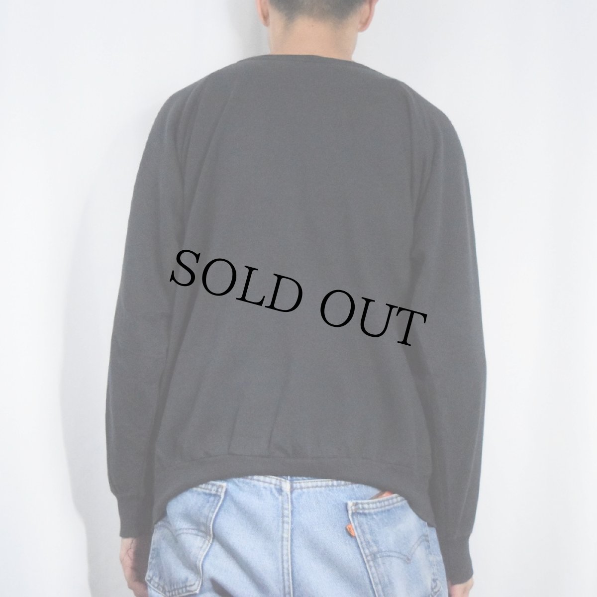 画像3: 80's CANADA製 "Bikers" プリントラグランスウェット BLACK XL (3)