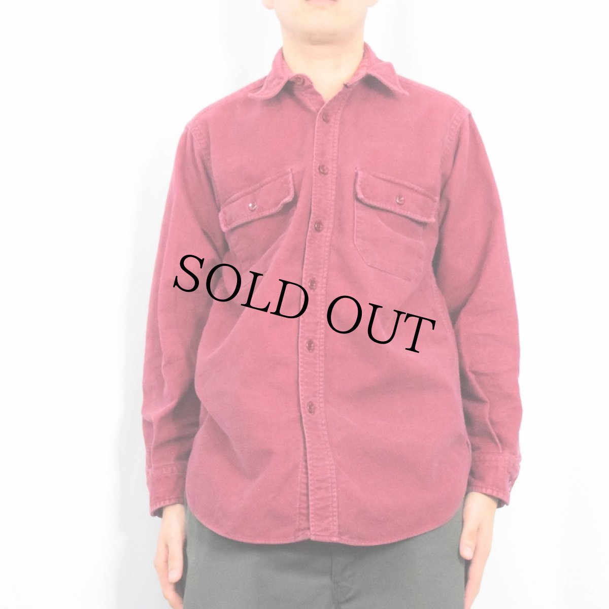 画像2: 80〜90's L.L.Bean USA製 シャモアクロスシャツ SIZE15 1/2 (2)