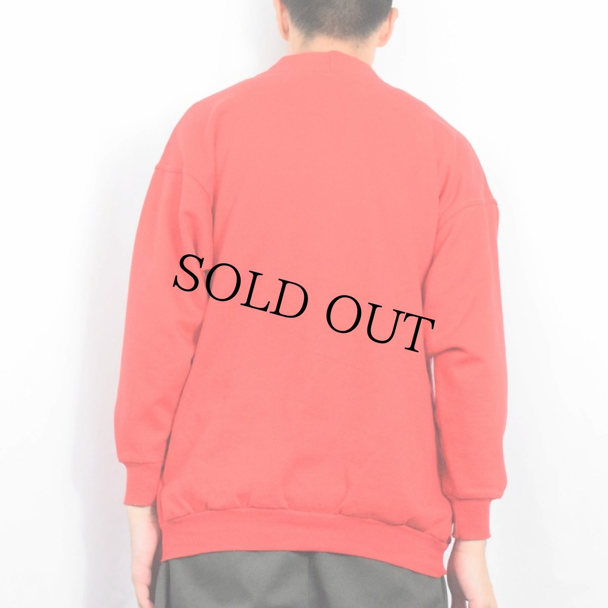 画像3: 90's NORTHERN 発泡プリント スウェットカーディガン (3)